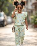 Pista Blossom Co-Ord Set – Pure Cotton | Dresteny