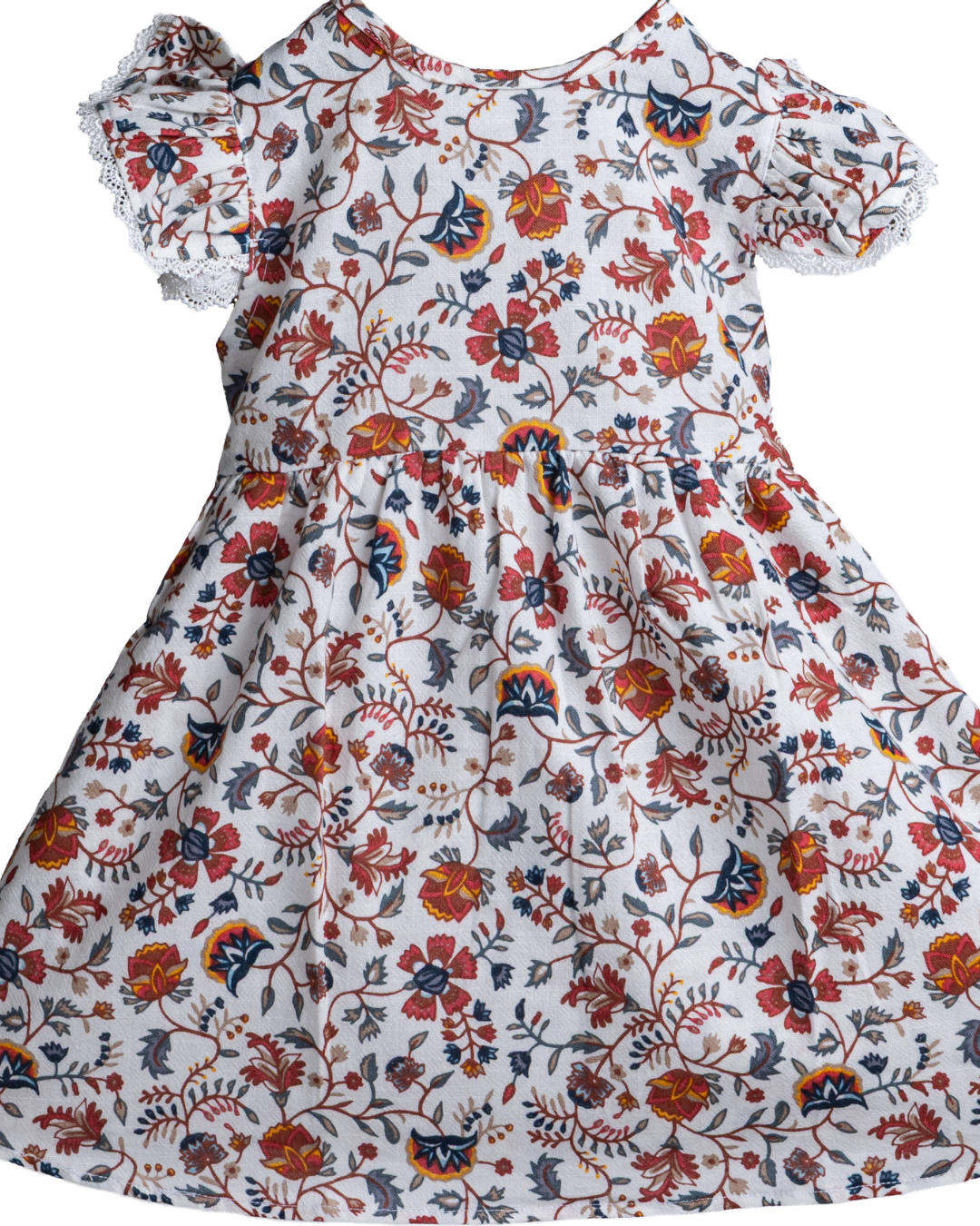 Dresteny Vanilla Petal cotton frock for girls – front view